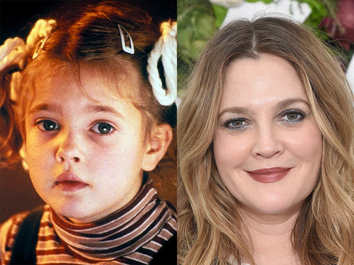 Drew Barrymore Como são essas celebridades infantis hoje