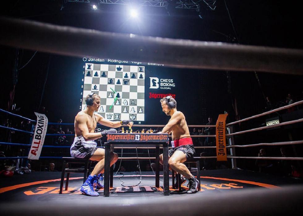Campeonato Mundial Amador de boxe de xadrez As competições mais bizarras e estranhas de todo o mundo
