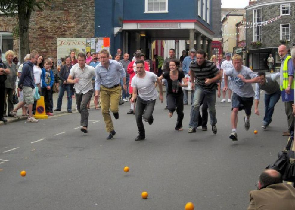 Corridas de laranja de Totnes