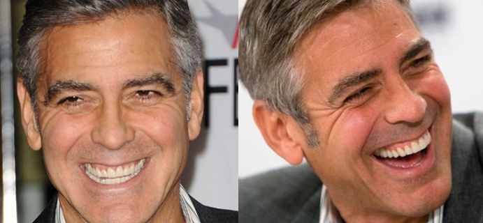 George Clooney As 20 maiores celebridades com facetas