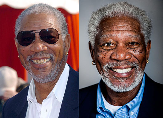 Morgan Freeman As 20 maiores celebridades com facetas