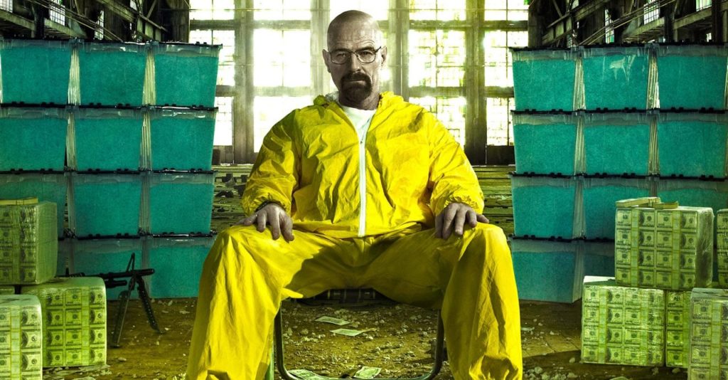 Breaking Bad previu um professor de química fazendo drogas