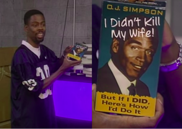 O Chris Rock Show previu o livro de OJ Simpson