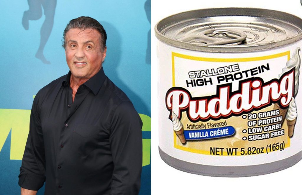 Pudim de alta proteína de Sylvester Stallone