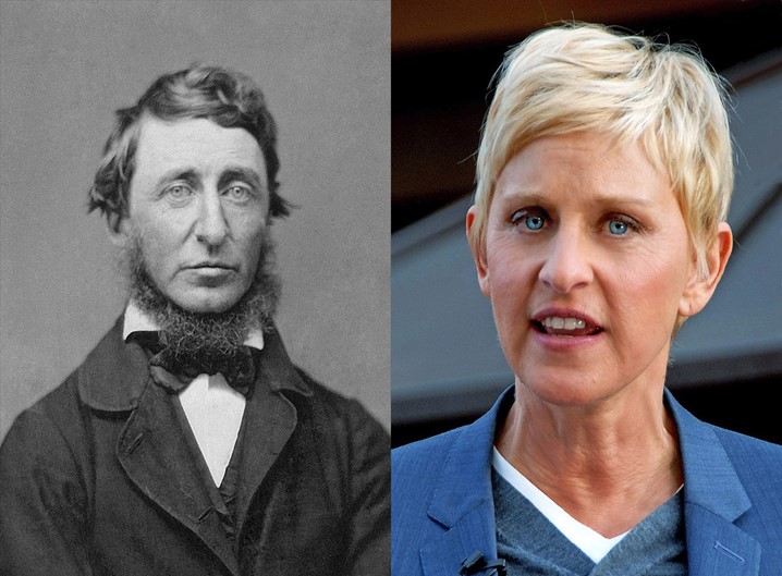 Ellen DeGeneres e Henry David Thoreau