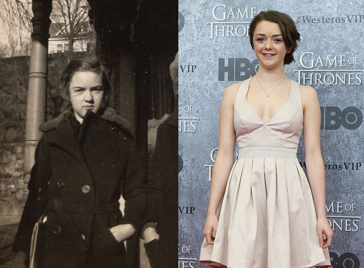 Maisie Williams e a avó de um usuário do Reddit