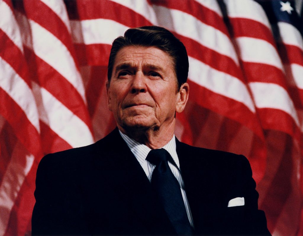 Ele foi nomeado Ronald Reagan