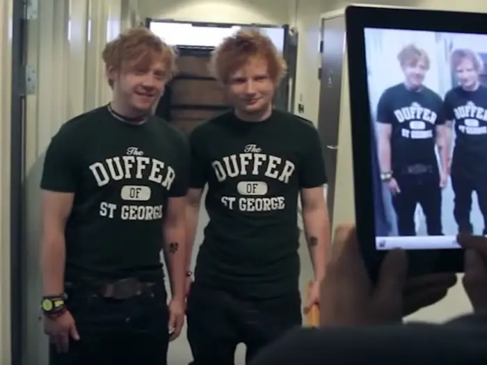 Rupert Grint e Ed Sheeran