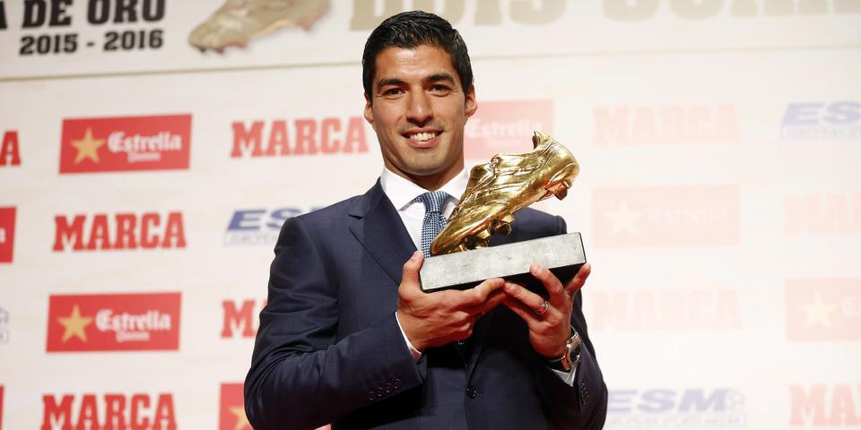 Suárez ganhou dois European Golden Shoe Awards