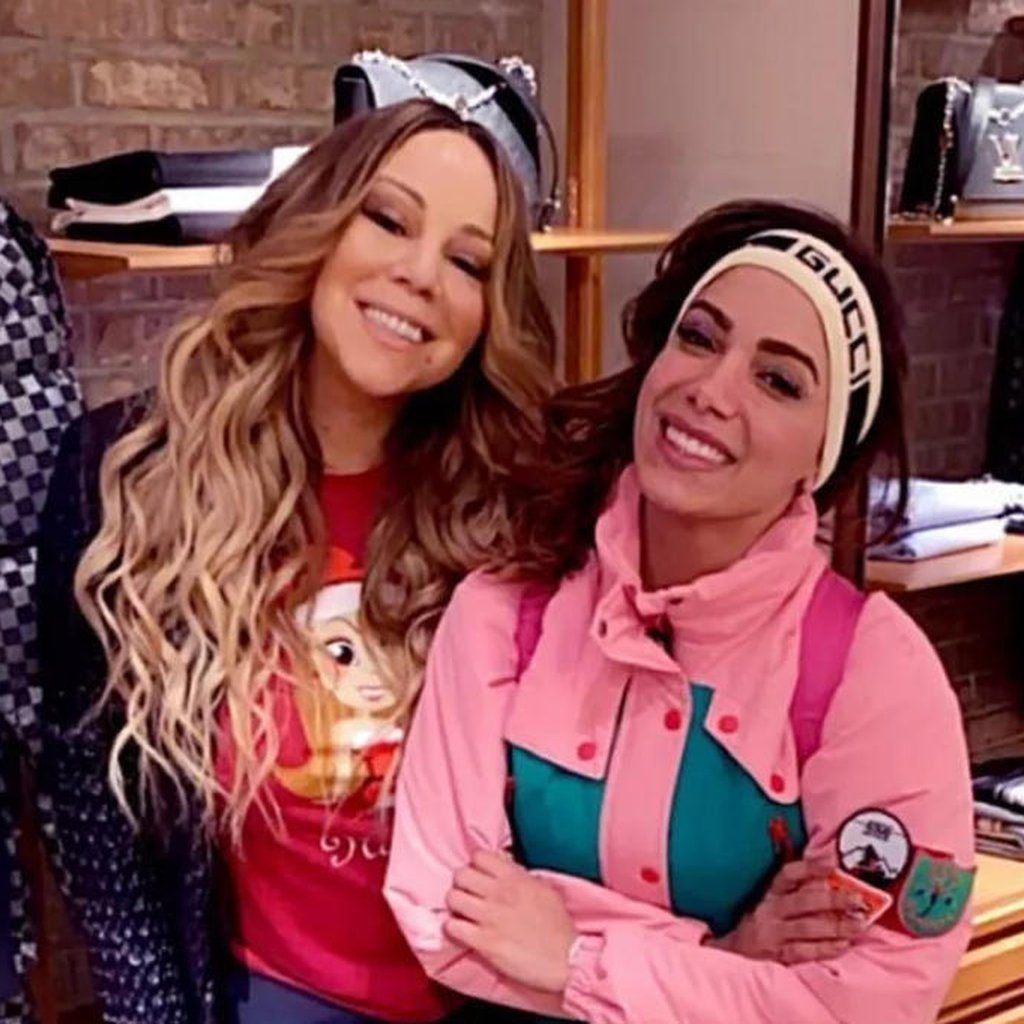 Anitta com Mariah Carey