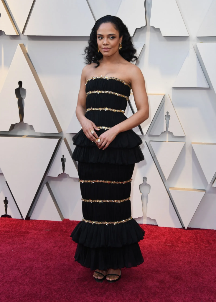 Tessa Thompson em Chanel Couture, 2019